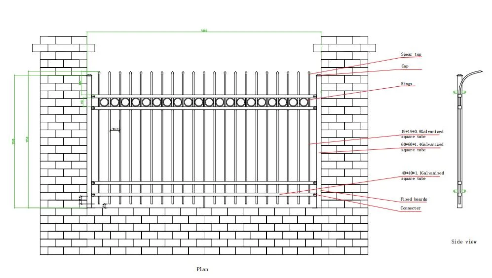 Customized Steel Galvanized Fence for Structural Warehouse