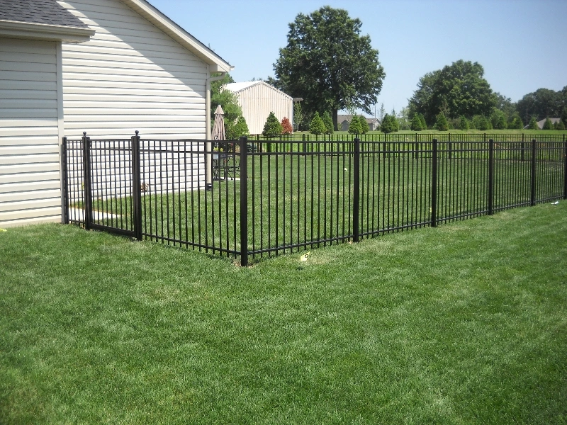 Black Powder Price Coated Wrought Railing Iron Fence for Canada