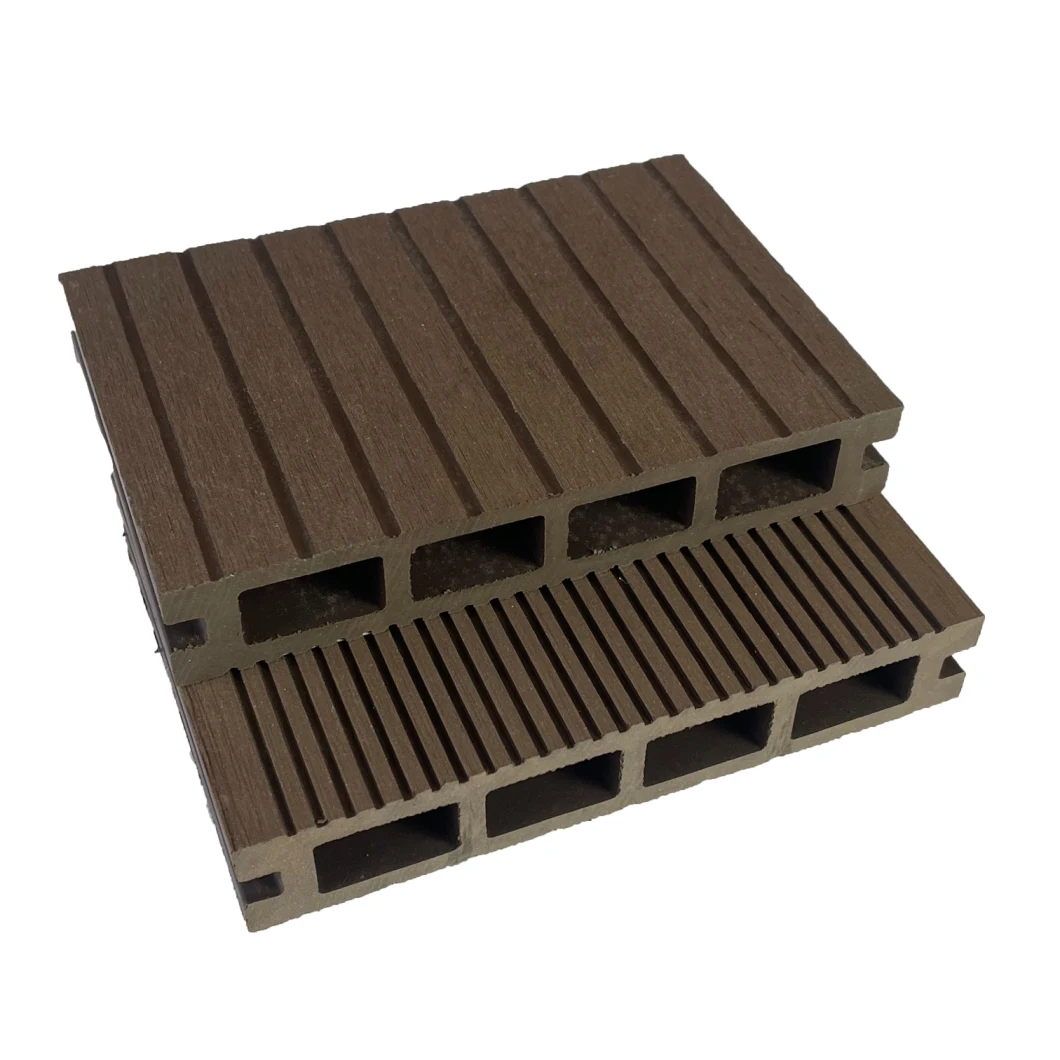 DIY Wood Plastic Composite Solid Interlocking Tile WPC Decking Outdoor Flooring