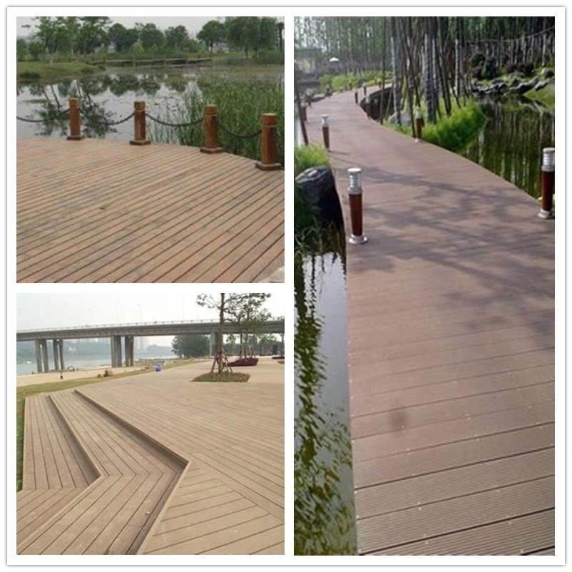 New Style Swimming Pool Exterior Wood Composite Solid WPC Decking in Shandong