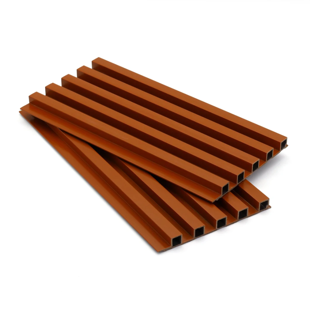 Solid Co-Extrusion Wood Plastic Composite Wall Cladding Second Generation WPC Wall Panel