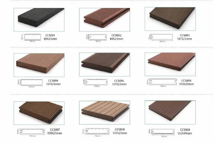 Wooden Composite Board WPC Hollow Deck Outdoor 3D Flooring