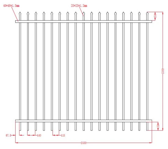  Valla para escaleras y balcones de aluminio con recubrimiento de polvo, pasamanos.  Barandilla para Satey y Docrative